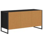 vidaXL Meuble TV Chêne noir 100 x 36 x 49 5 cm Bois d'ingénierie