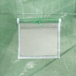 vidaXL Serre avec cadre en acier vert 84 m² 14x6x2 85 m