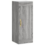 vidaXL Armoire murale sonoma gris 34 5x34x90 cm bois d'ingénierie