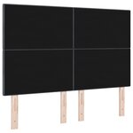Tête de lit vidaXL Bouton capitonné Gris foncé 140 cm Velours