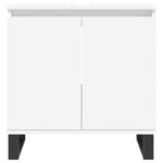 vidaXL Armoire de salle de bain blanc 58x33x60 cm bois d'ingénierie