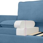 vidaXL Ensemble de Canapés 2 Pièces Bleu Tissu