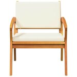 vidaXL Chaise de jardin 2 Pièces Marron Bois d'acacia massif