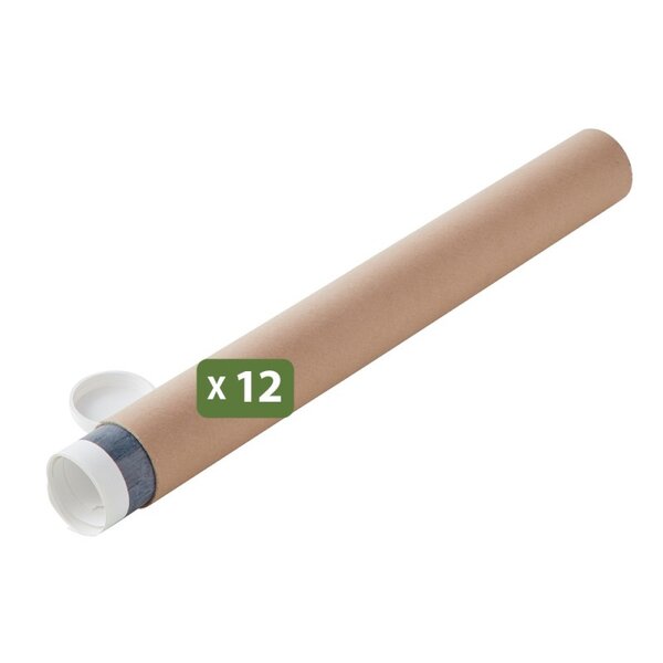Tube en carton d'expédition et d'emballage (ø0.6 x 50 cm)
