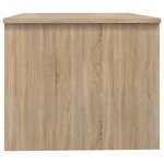 vidaXL Table basse chêne sonoma 80x50x42 5 cm bois d'ingénierie