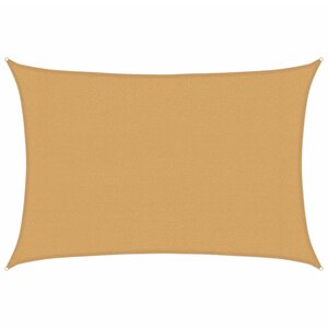 vidaXL Voile d'ombrage 160 g/m² rectangulaire sable 3x4 m PEHD