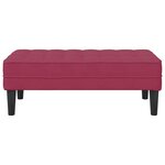 vidaXL Banc Bordeaux 113 x 57 x 39 cm Velours