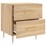 vidaXL Table de chevet chêne sonoma 40x35x47 5 cm bois d’ingénierie