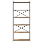 vidaXL Bibliothèque chêne artisanal 80 x 30 x 188 cm Bois d'ingénierie