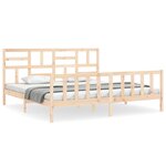 vidaXL Cadre de lit sans matelas 200x200 cm bois massif de pin