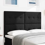 vidaXL Têtière LED noire de 80 cm en tissu