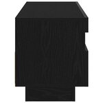 vidaXL Meuble TV Noir 80 x 35 x 40 cm Bois d'ingénierie