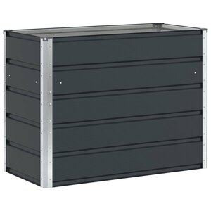 vidaXL Jardinière Anthracite 480 x 50 x 45 cm Acier galvanisé