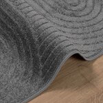 vidaXL Tapis de surface HUARTE Anthracite 200 x 80 cm Polyester