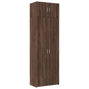 vidaXL Armoire de rangement chêne brun 70x42 5x225cm bois d'ingénierie