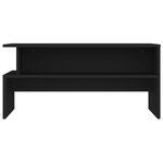 vidaXL Table basse noir 90x55x42 5 cm bois d'ingénierie