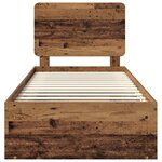vidaXL Cadre de lit Bois ancien 90 x 190 cm Bois de pin massif