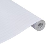 vidaXL Films pour fenêtre dépoli design à rayures PVC