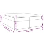 vidaXL Sommier à lattes de lit avec matelas Noir 200x200 cm Similicuir