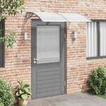 vidaXL Auvent de porte Gris 150x100 cm Polycarbonate