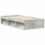 vidaXL Cadre de lit sans matelas gris béton 75x190 cm