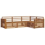 vidaXL Ensemble de canapés d'extérieur 4 pc Naturel