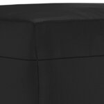 vidaXL Ensemble de canapés 3 Pièces avec coussins noir similicuir
