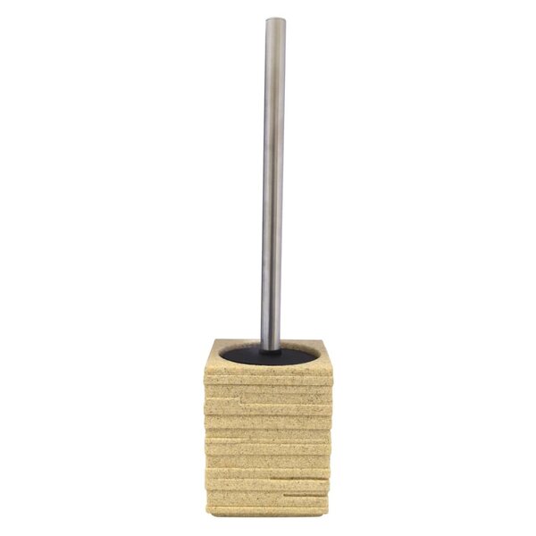 RIDDER Brosse de toilette avec support Brique Écru