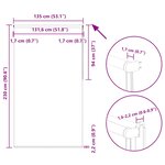 vidaXL Store enrouleur occultant largeur du tissu 131 6 cm polyester