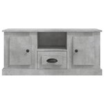 vidaXL Meuble TV gris béton 100x35 5x45 cm bois d'ingénierie