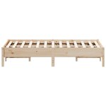 vidaXL Cadre de lit sans matelas 135x190 cm bois de pin massif