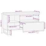 vidaXL Meubles et étagères de rangement pour médias Blanc et Noir