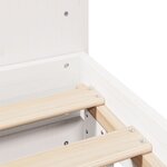 vidaXL Cadre de lit sans matelas blanc 160x200 cm bois de pin massif
