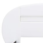 vidaXL Cadre de lit avec LED sans matelas blanc 100x200 cm