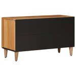 vidaXL Meuble TV Naturel 80 x 33 x 46 cm Bois de mangue massif