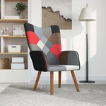 vidaXL Chaise de relaxation Patchwork Tissu
