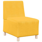 vidaXL Unité de Sofa Modulaire Sans Accoudoirs Jaune clair
