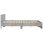 vidaXL Cadre de lit sans matelas gris béton 180x200 cm