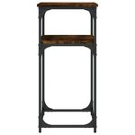 vidaXL Table console chêne fumé 75x35 5x75 cm bois d'ingénierie