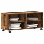 vidaXL Meuble TV Marron 90 x 35 x 40 5 cm Bois d'ingénierie