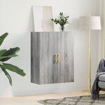 vidaXL Armoire murale sonoma gris 69 5x34x90 cm