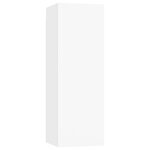 vidaXL Ensemble de meubles TV 5 Pièces Blanc Bois d'ingénierie