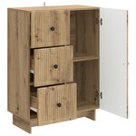 vidaXL Buffet Chêne artisanal 66 x 34 5 x 90 cm Bois d'ingénierie