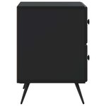 vidaXL Cabinet de chevet Noir 43 x 34 5 x 47 5 cm Bois d'ingénierie