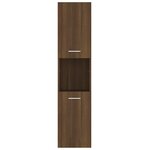 vidaXL Armoire de bain Chêne marron 30x30x130 cm Bois d'ingénierie