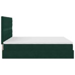 VidaXL Cadre de lit ottoman avec matelas vert foncé 180x200cm velours
