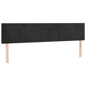 vidaXL Têtes de lit 2 Pièces Noir 90x5x78/88 cm Velours