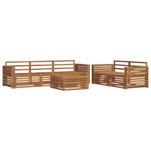 vidaXL Ensemble de canapés d'extérieur 6 pc Naturel