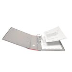 Classeur À Levier Papier Marbré A4 Recycling - Gris-dos Rouge - X 20 - Falken