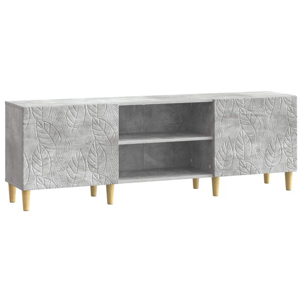 vidaXL Meuble TV 150 x 31 x 50 cm Gris béton Bois d'ingénierie
